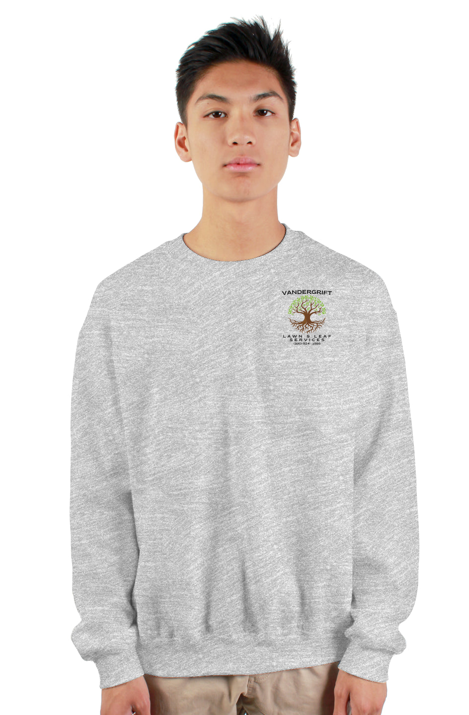 gildan heavy crewneck sweatshirt heather grey