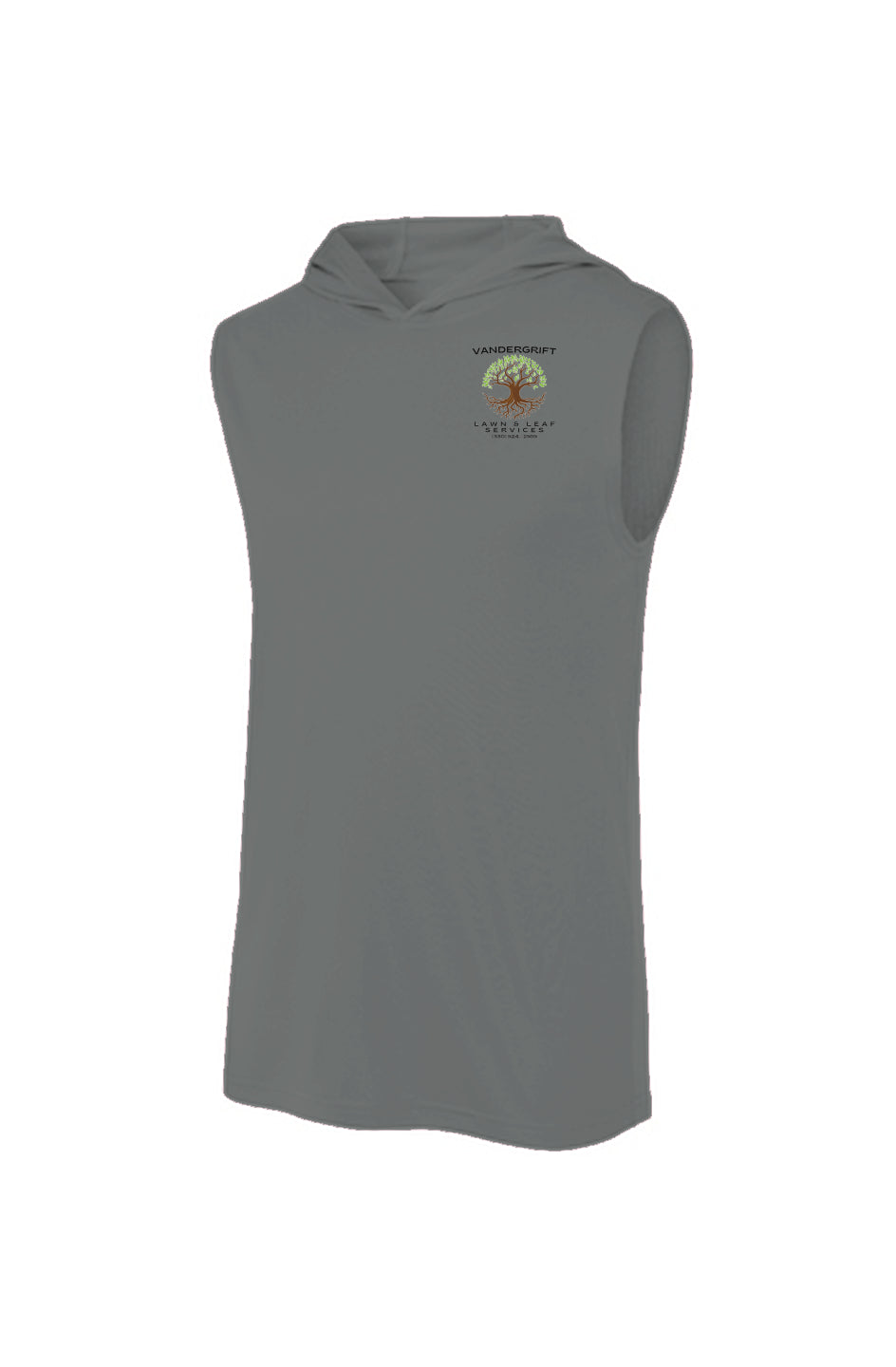 Sport-Tek Sleeveless Hoodie grey