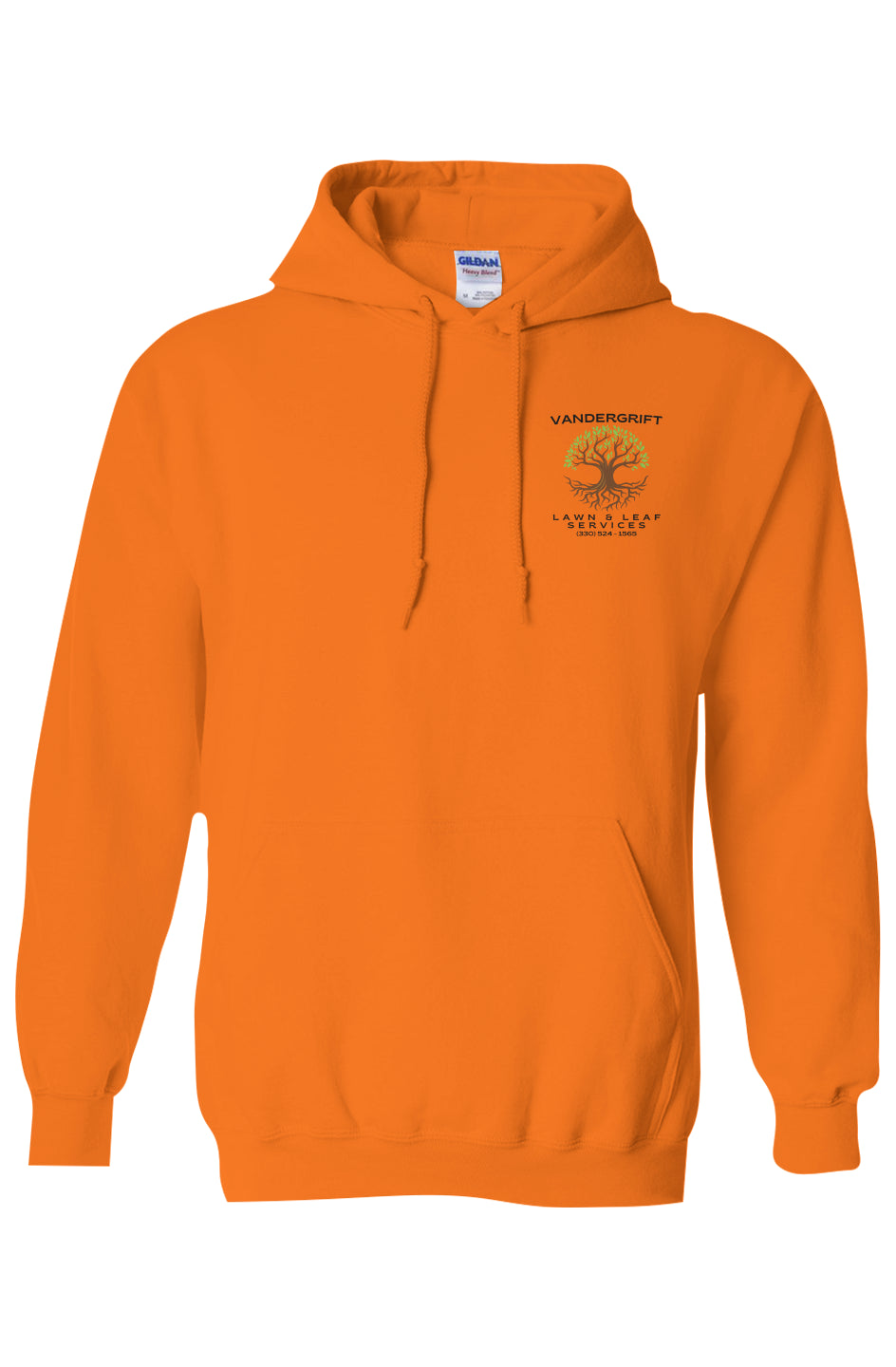 High Visibility Hooded Sweatshirt orange