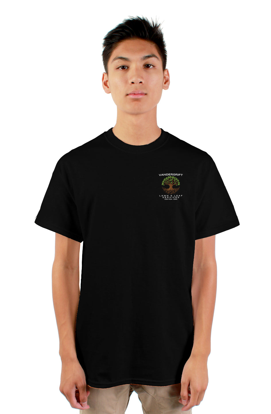gildan mens tshirt black