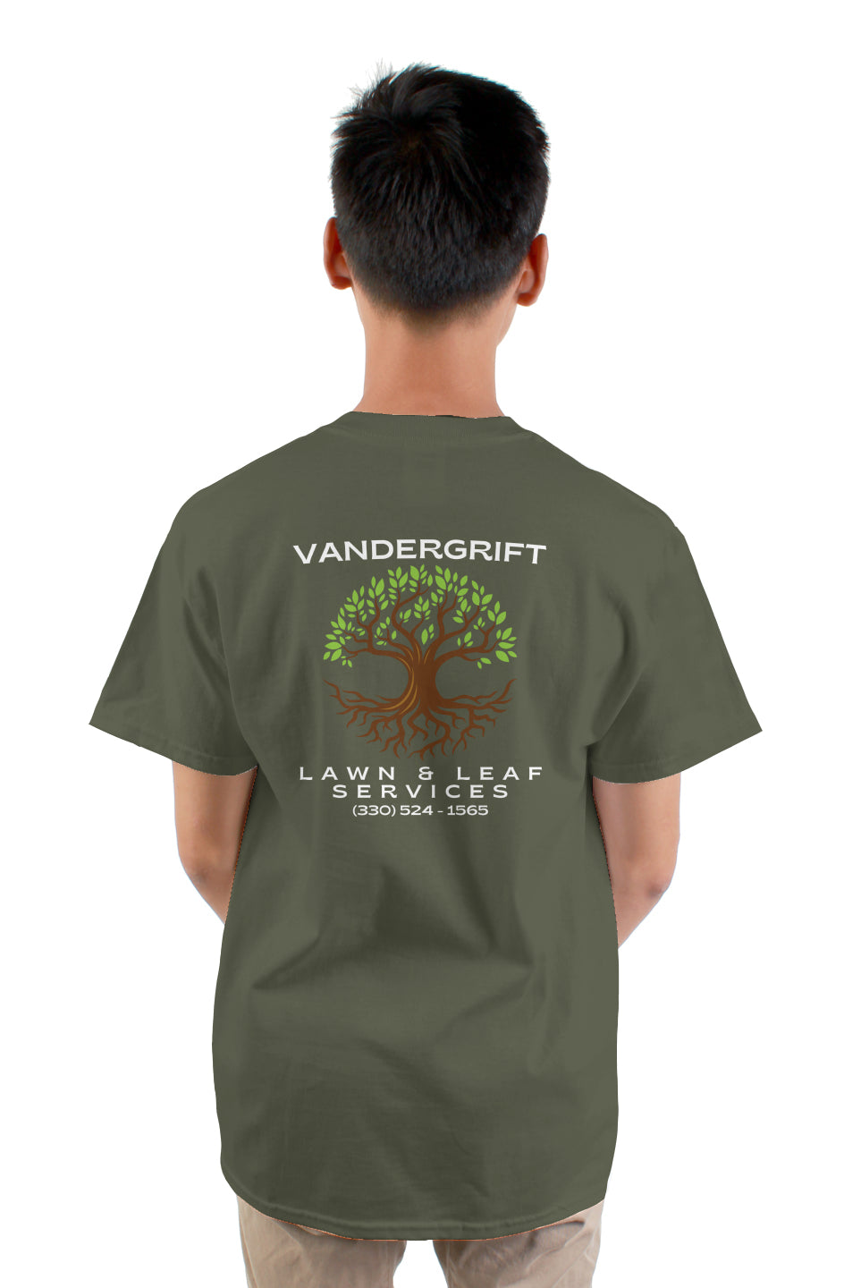 gildan mens tshirt military green