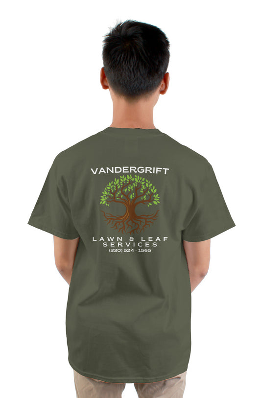gildan mens tshirt military green