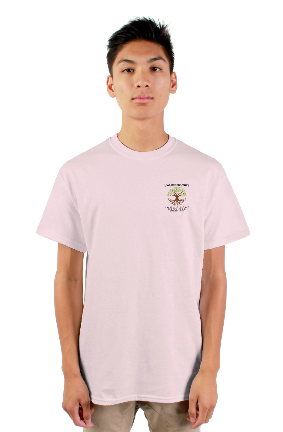 gildan mens tshirt light pink
