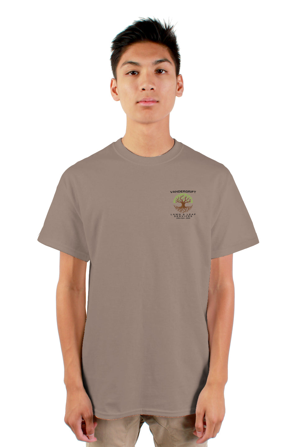 gildan mens tshirt brown savana