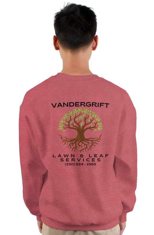gildan heavy crewneck sweatshirt heather red