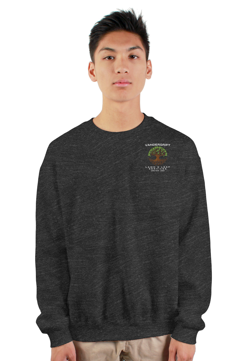gildan heavy crewneck sweatshirt dark heather