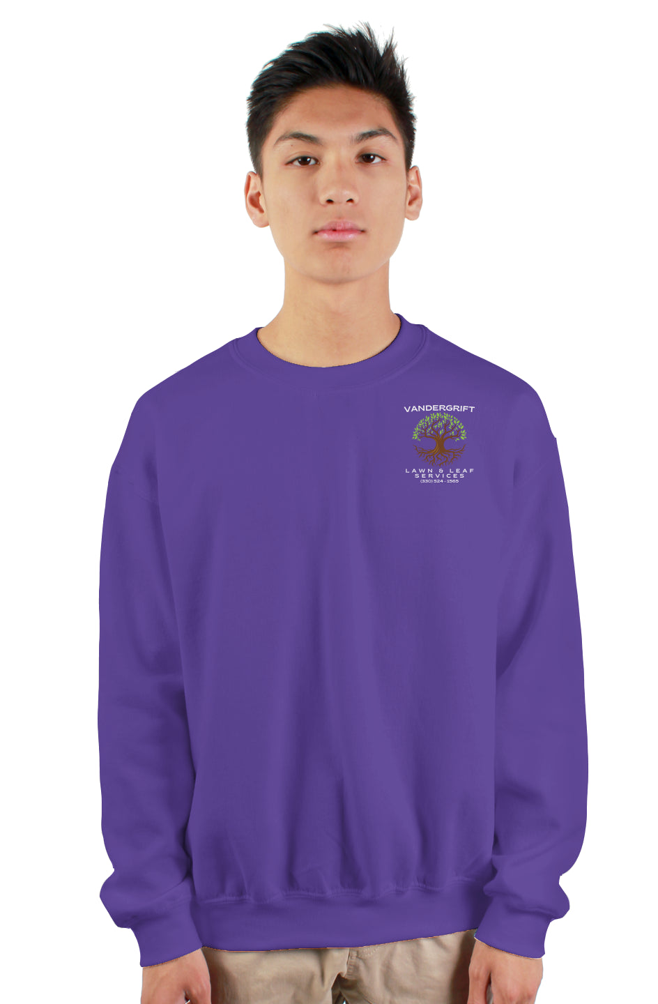 gildan heavy crewneck sweatshirt purple